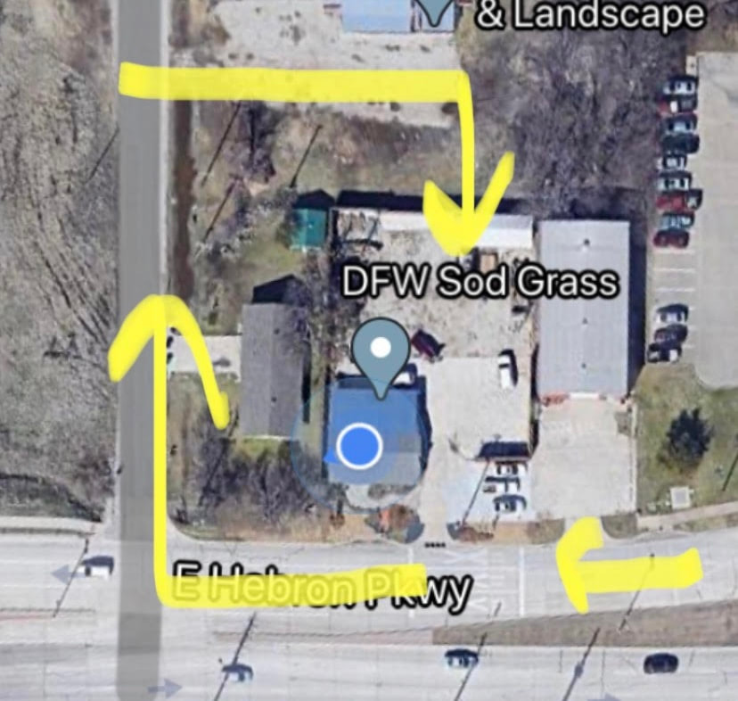 map of how to pick up sod